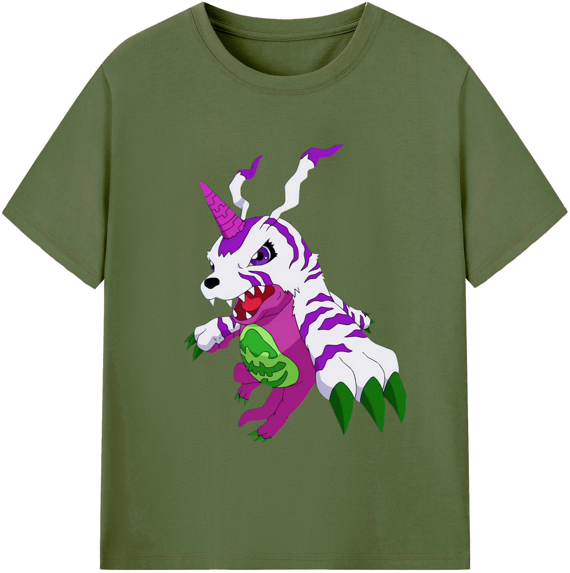（画像用） Digimon デジタルモンスター/デジモン 綿100％半袖Tシャツ（フロントプリント）